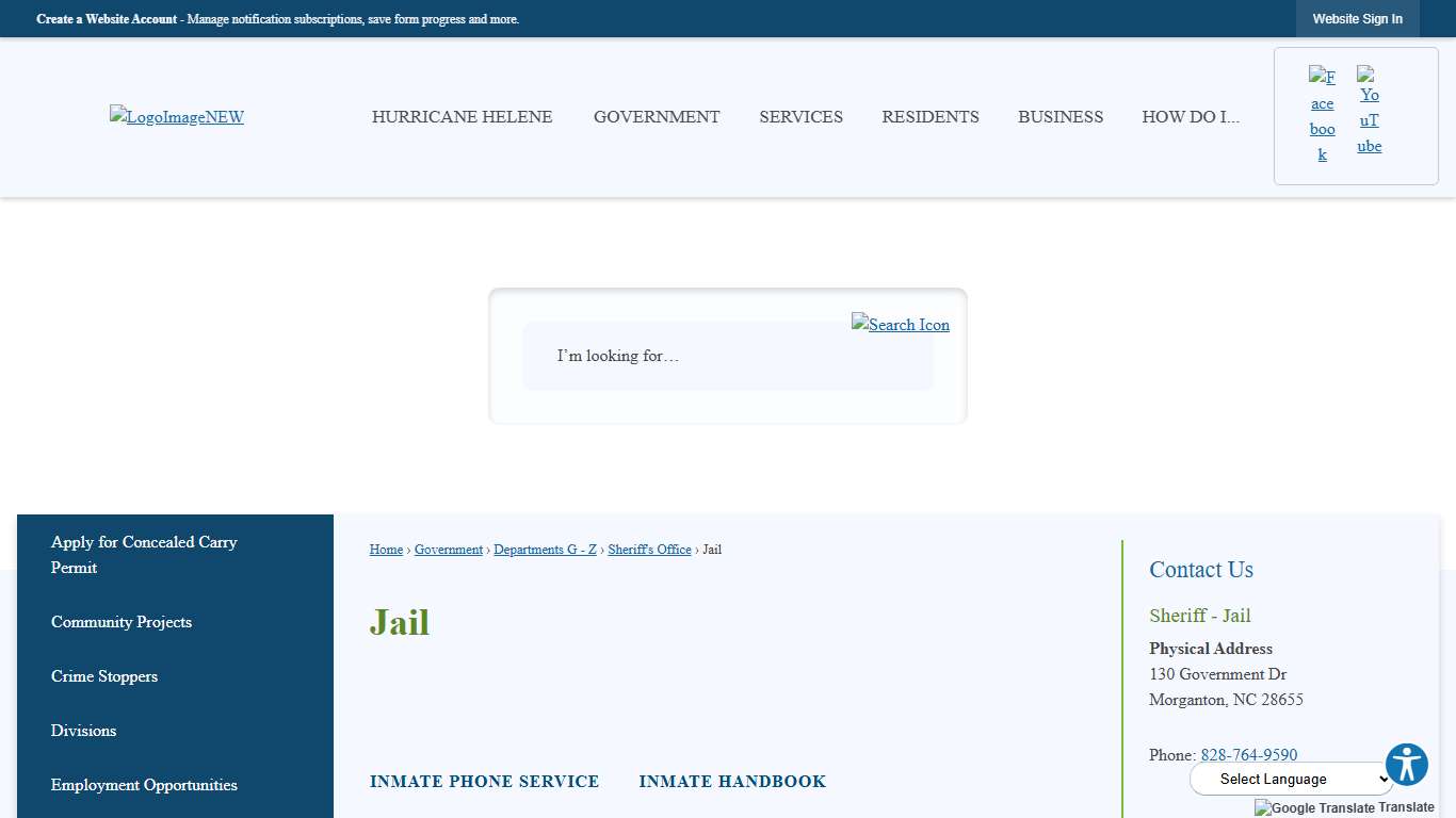 Jail | Burke County, NC